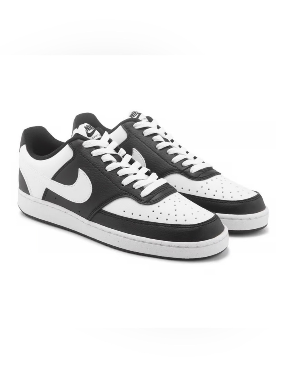 NEW w/Box Nike Menโs Black and White Courtside Lo Sneakers size 13